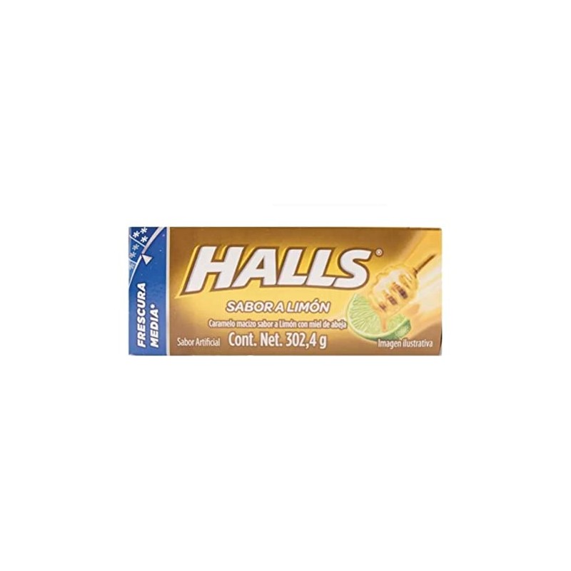 Mexican Halls Lemon and Honey Flavor (12 pack) Limon con