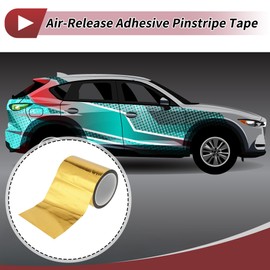 HEROFFIX Pinstripe Tape 150mmx50m Car Stripes Pinstripe Decals for Car Motorcycle and Boat Racing Stripes DIY Stickers Gold Tone 1 Pcs