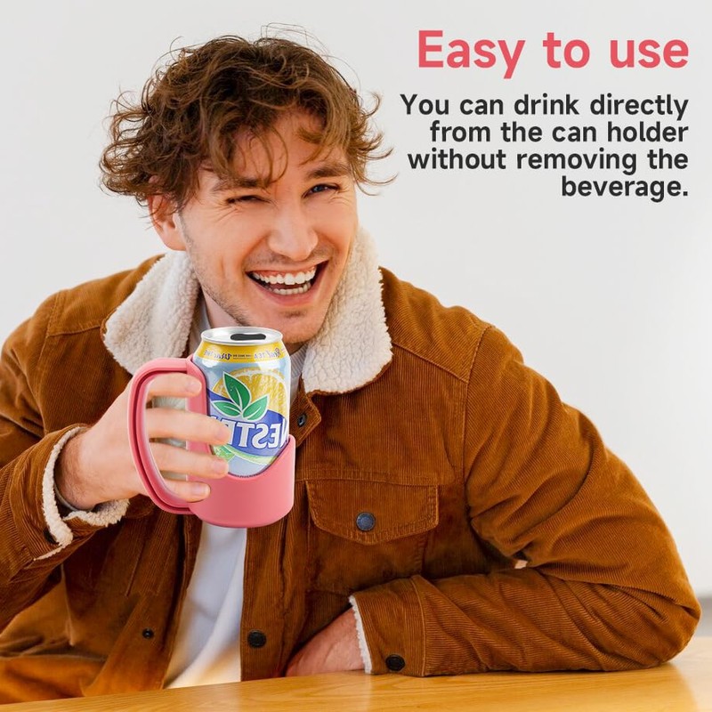 Regular Can Holder with Handle, 2 Pack Hand Grip for