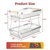 Sevenblue 2 Tier Large Fruit Basket for Kitchen Counter with