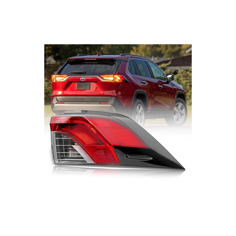Convitex Passenger Outer LED Tail Light Assembly for Toyota RAV4