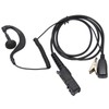 G Shape Earpiece PU Cable Walkie Talkie Earpiece with Mic