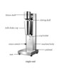 Electric Milk Shaking Machine, Commercial Home Milkshake Maker Stainless Steel
