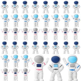 Resurhang 144 Pcs Space-Themed Eraser Space Men Figure Party Favors Outer Party Favors for Prizes Supplies (Astronaut)