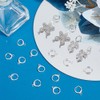 Beebeecraft 20Pcs 925 Sterling Silver Plated Brass Round Earring Hooks