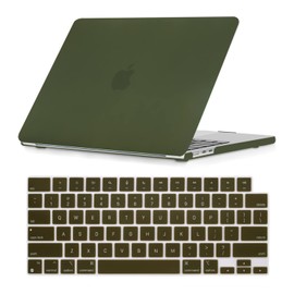 Se7enline Compatible with 2024 2023 2022 MacBook Air M2/M3 case 13 inch Hard Laptop Cover for Mac Air 13.6-inch Model A2681/A3113 M2/M3 &Keyboard Protective Cover,Avocado Green