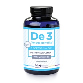 PRN De3 Dry Eye Ultra Pure rTG Omega 3 – Support for Dry Eyes - 2240mg EPA & DHA – New & Improved-Burpless-1 serving, 2-month supply