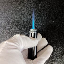 Torch Lighter,Refillable Inflatable Lighters,Built-in Detachable Jet Flame Torch Lighter Kitchen Cooking,Black（2PCS）