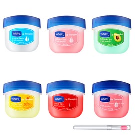 Rosarden Pack of 6 Moisturising Lip Balm, Lip Mask Set for Lip Scrub, Fading Lip Lines and Lip Care Lip Mask Set, Hydrating Lip Balm Set (6 Types)