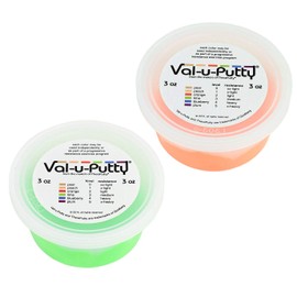 Val-u-Putty Exercise Putty - Orange, Lime - 3 oz Each - Bundle