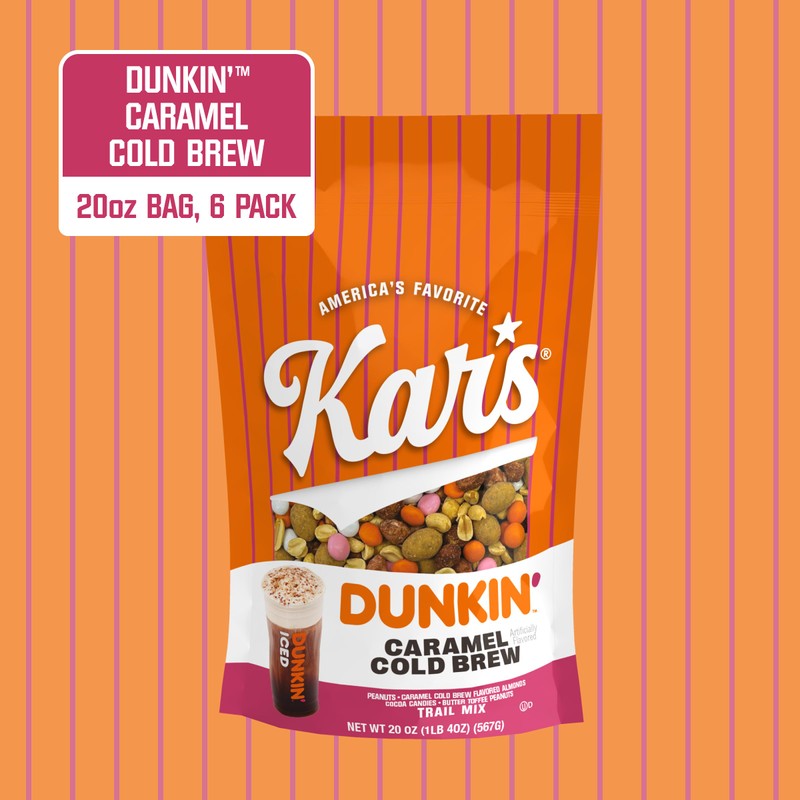 Kar’s Nuts Dunkin’ Caramel Cold Brew Mixed Nuts – Sweet