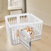 Begale Dog Playpen with Door, 4-Panel 24 Inch Indoor Dog
