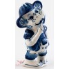Gzhel Boy Monkey Figurine handmade souvenir