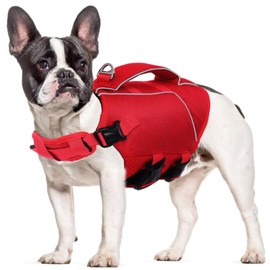 ASENKU Life Jacket Dog Small S, Life Jackets for Dogs with Handle and Reflective, Lightweight and Safe, Life Jacket for Small Dogs for Swimming, Boating and Canoeing