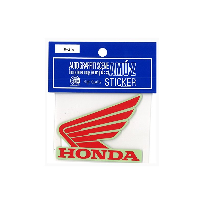 Toyo Mark HONDA Sticker Red 78x64(mm) R-318