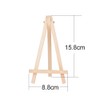 DEOMOR Pack of 20 Mini Easel Wooden Photo Holders Card