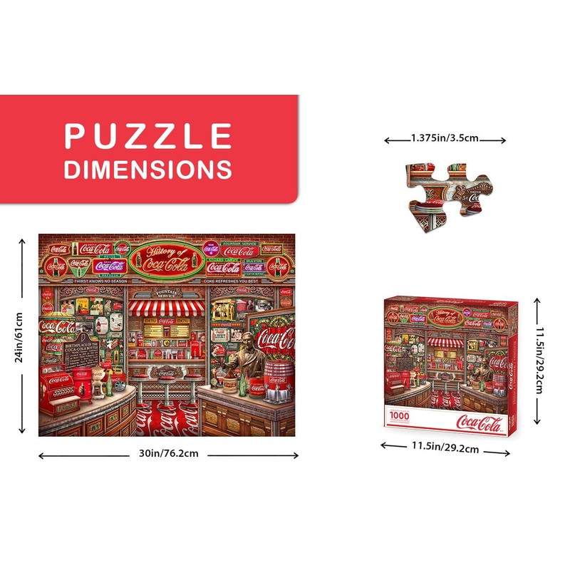 Springbok's 1000 Piece Jigsaw Puzzle Coca Cola History - Made