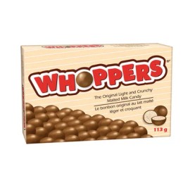 Hershey's Whoppers Original Light and Crunchy Malted Milk Candy, 113g/4 oz. Box