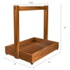 promitop Teak Organizer for Bathroom Kitchen - Use as Shower
