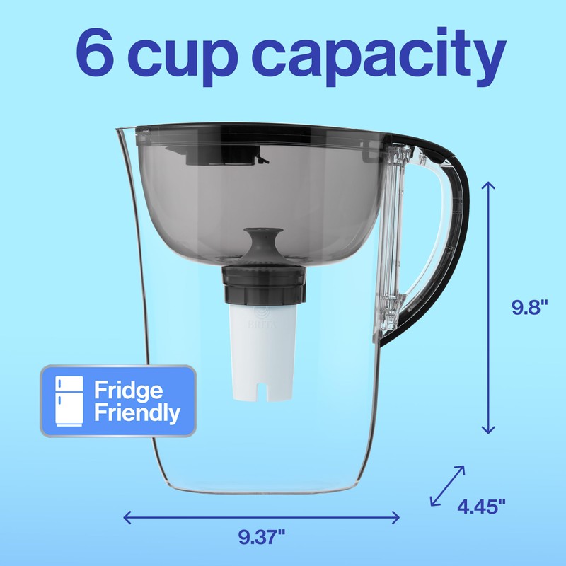 Brita™ Small 6 Cup Pitcher - Brita Plus Filter, Metro,