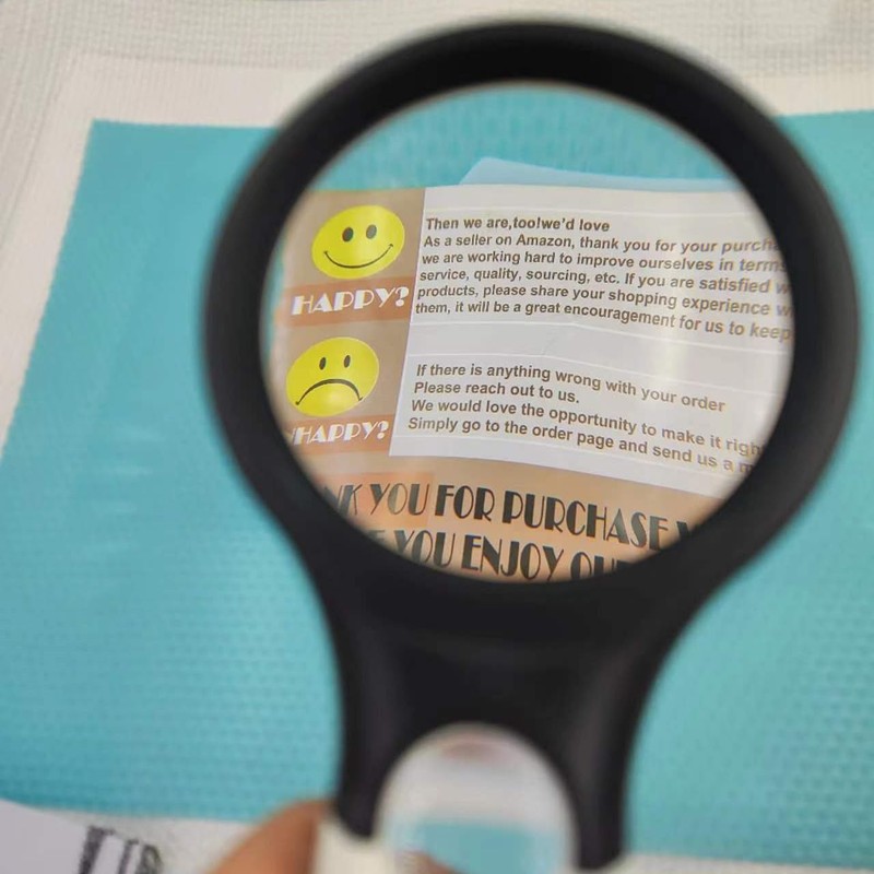 15X Magnifying Glass, Portable Handheld Magnifier for Reading, Low Vision