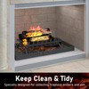 Flamorrow Fireplace Tray with Handles, Adjustable Up to 31.5" X