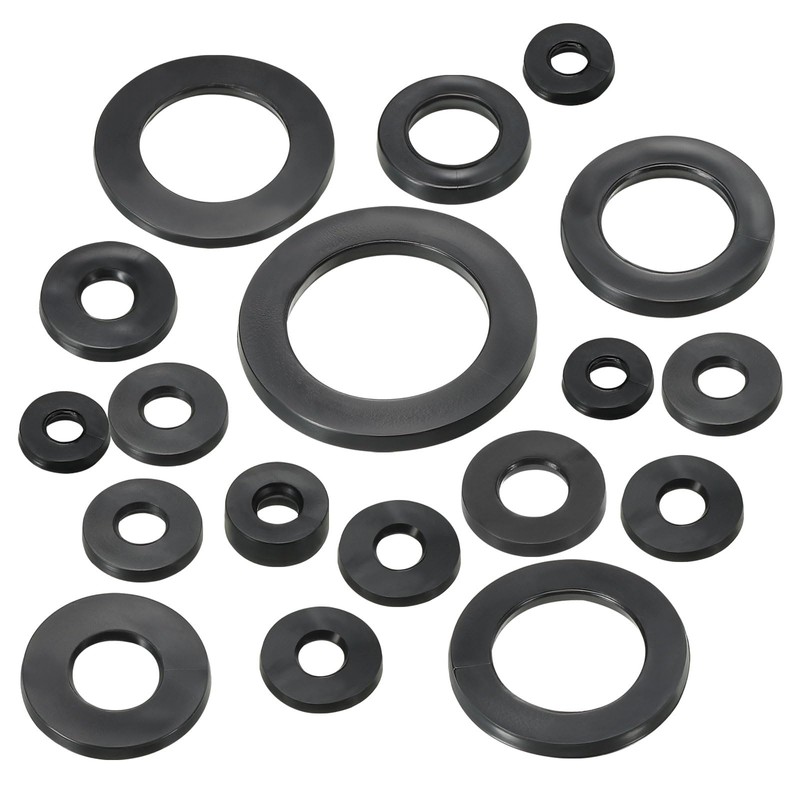 PATIKIL M3 Rubber Flat Washers 100pcs 3mm Inner Diameter 7mm