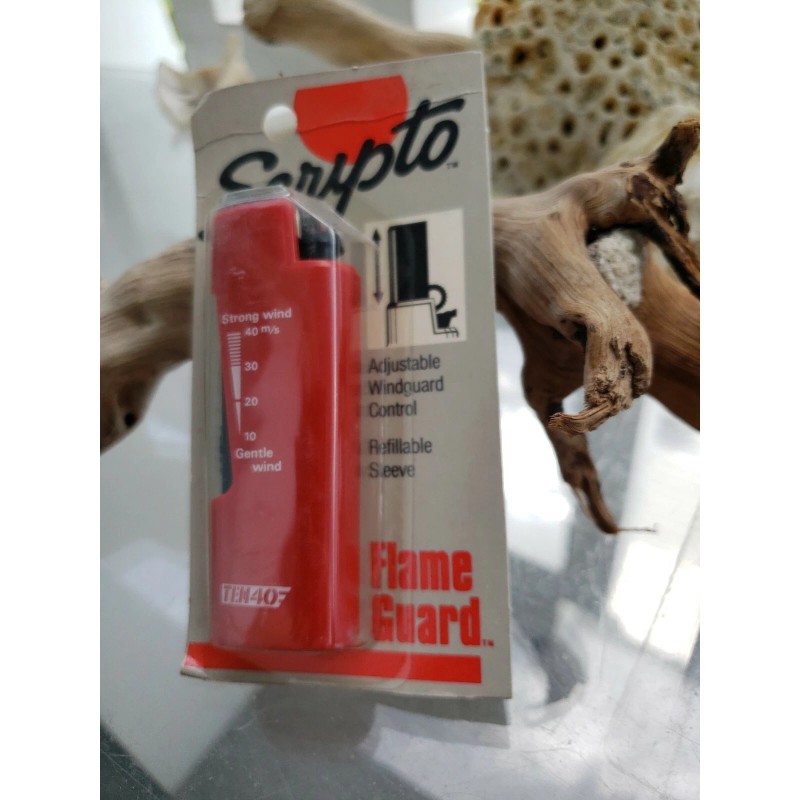 Scripto Antique Scripto Flame Guard Windguard Refillable Sleeve Lighter Original
