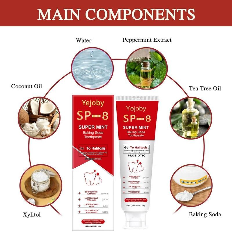 Yejoby [Upgraded Version] Super ProbioticSp-8 Toothpaste, SP-8 Toothpaste, SP8 Probiotic