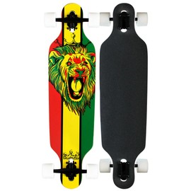 Krown Rasta Freestyle Elite Complete Longboard, 9.25x36-Inch