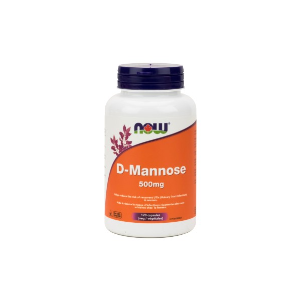 Now D-Mannose 500mg - 120 V-Caps