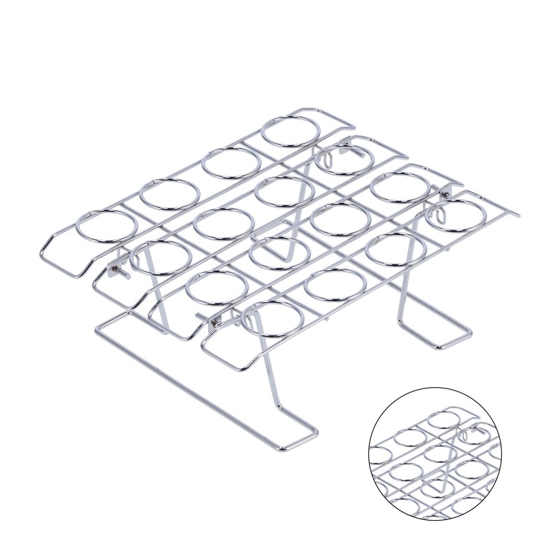 16-Hole Folding Baking Rack Ice Cream Rack Stand Cone Cupcake