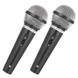 NieYat Pack of 2 Children's Microphone Toy, Dummy Microphone Robust ABS Material Children's Microphone for Birthday Parties, Karaoke, Cosplay Parties, Stage Shows and Costume Props