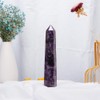 Dream Amethyst Natural Healing Crystal Tower 5.9"-6.3" 6 Faceted Single