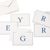 Caspari Navy Embossed Initials Boxed Note Cards in Letter B,