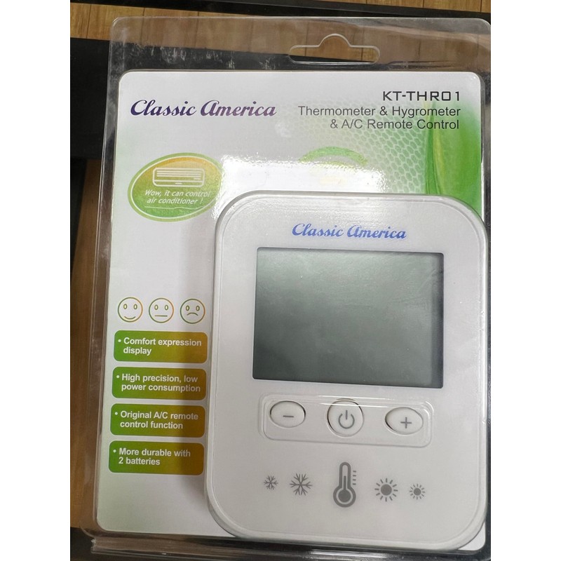 Classic America KT-THR01 Thermometer Hygrometer and Mini Split Remote Control