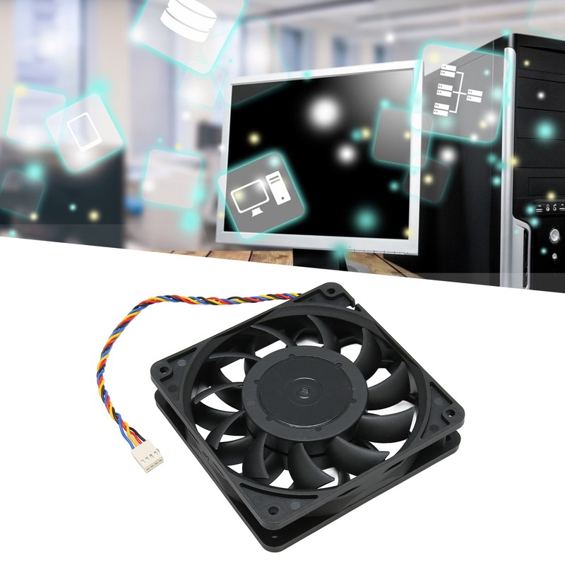 120mm Computer Case Fan Double Ball Bearing Support PMW Temperature