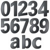 BASI House numbers made of steel in anthracite, numbers 0-9,