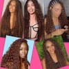 Deep Curly Human Braiding Hair for Boho Braids Brown Deep