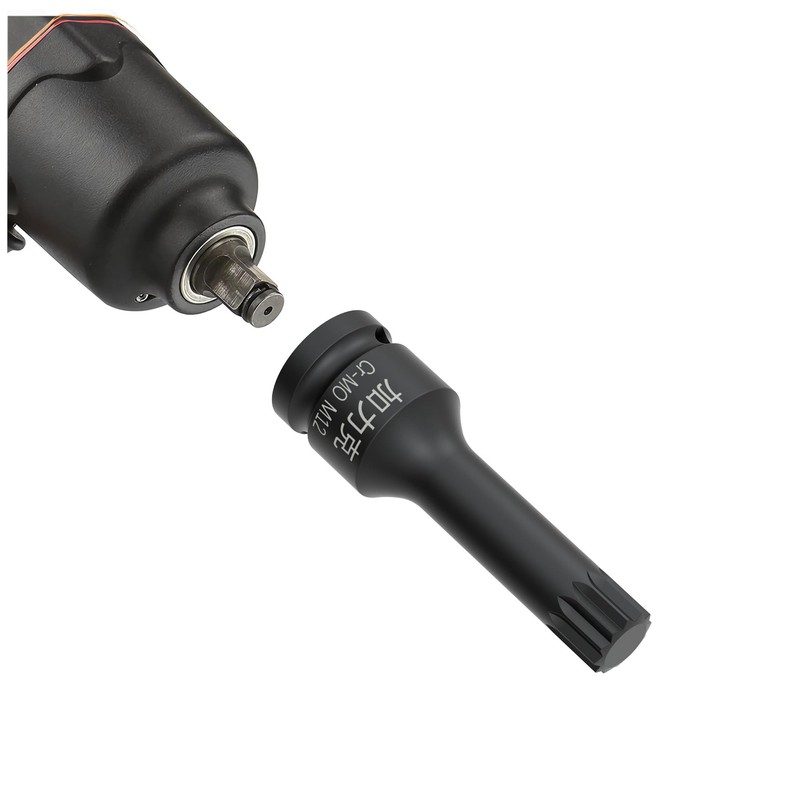 FOCMKEAS 1/2-Inch Drive x M12(12mm） Impact XZN Triple Square Spline
