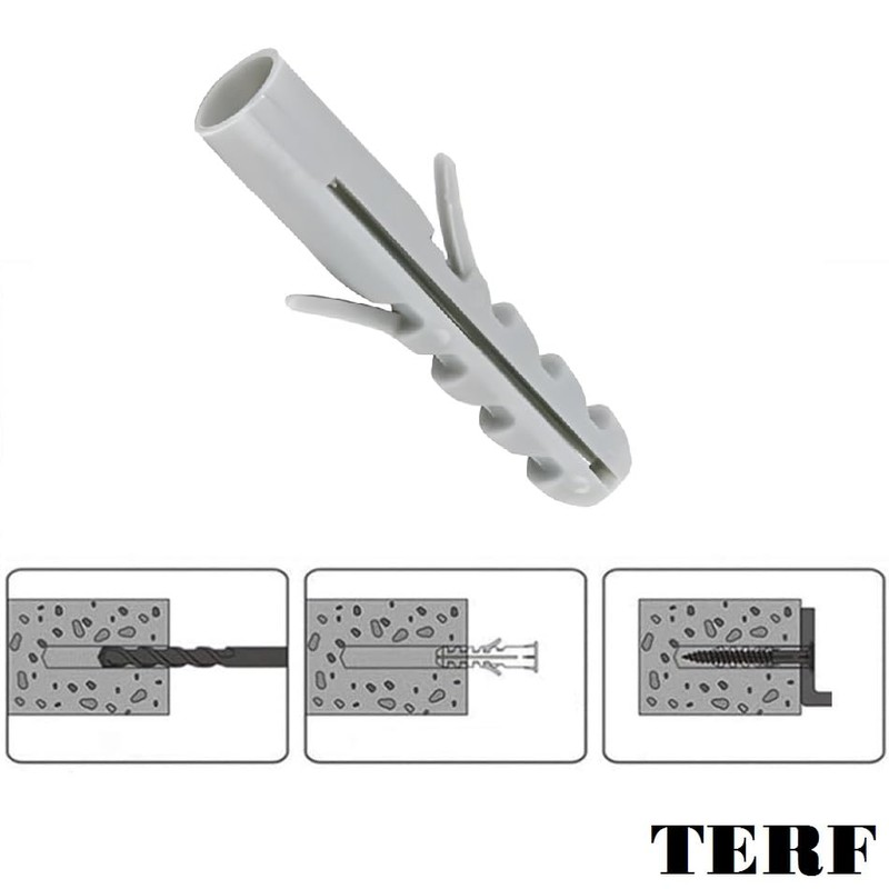 TERF® M8 X 40mm Nylon Wall Plug M8 (8mm) X