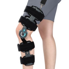 NIdreamCE ROM Knee Brace Hinged Knee Brace for Recovery Stabilization,ACL,MCL and PCL Injury Post Op Immobilizer Adjustable Orthopedic Support Stabilizer After Surgery Leg Brace For Left and Right