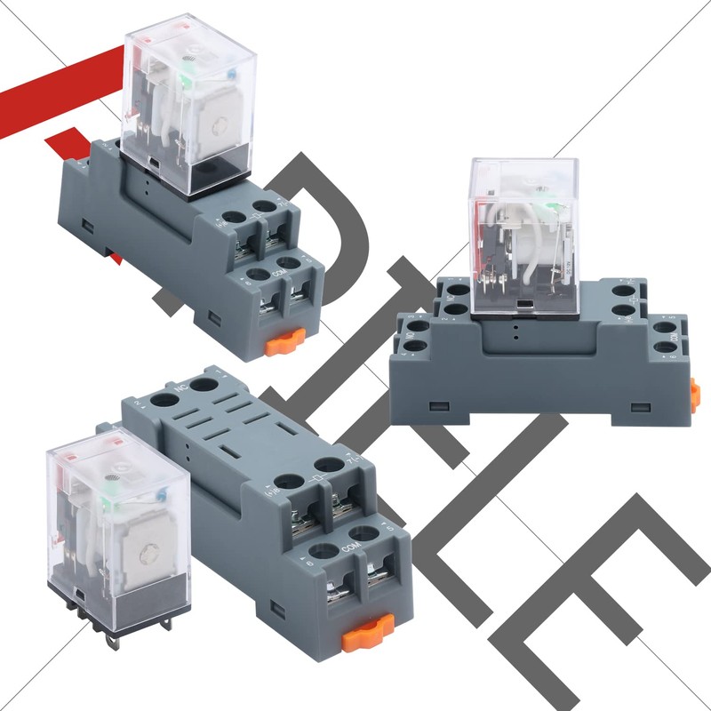 APIELE 24 V DC 8 Pins 10 A Coil Electromagnetic