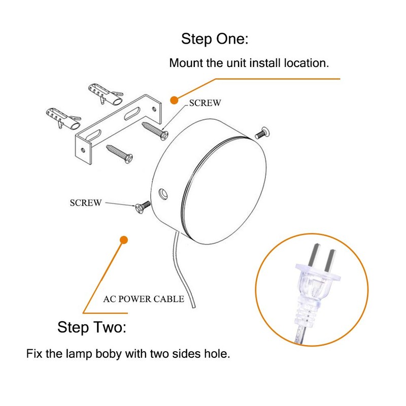 Lysed Wall Mounted Reading Light,Plug in Wall Light Wall Mount