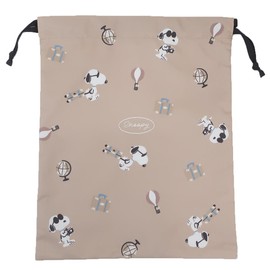 Marimo Craft SPCQ-569 Snoopy JOURNEY J・C Drawstring L W9.4 x H11.7 inches (240 x 297 mm)