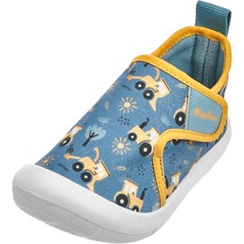 Playshoes Leisure Shoe Construction Site Unisex Children's Trainers, marine construction site