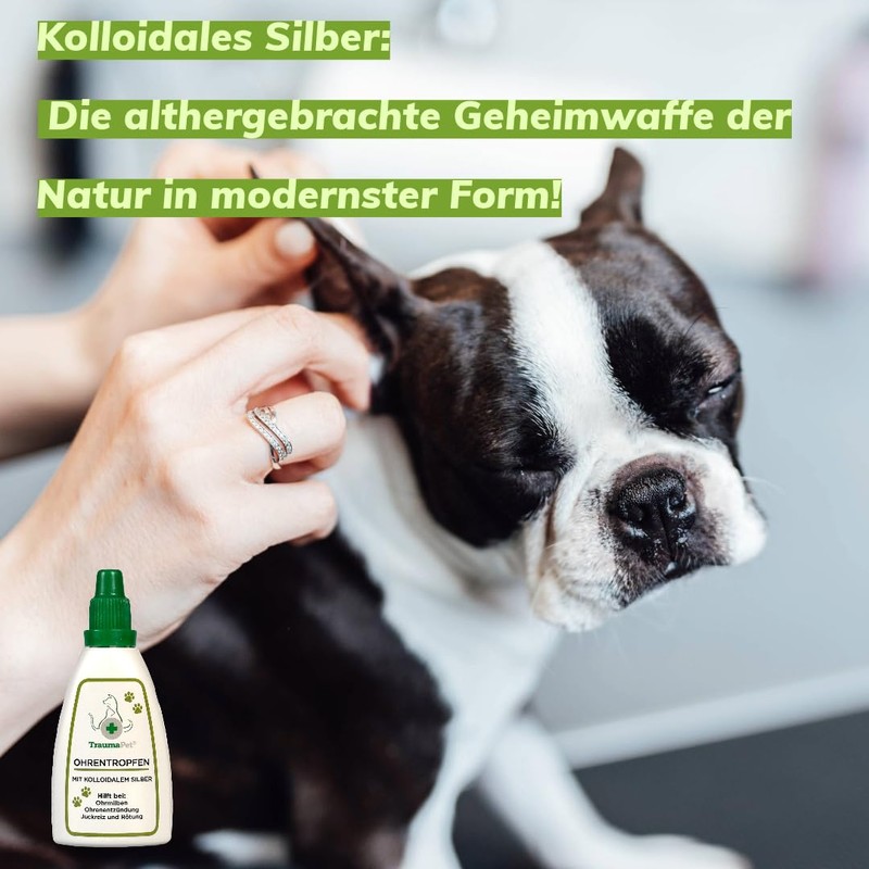 TraumaPet Ear Drops Colloidal Silver for Dogs and Cats 50