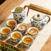 Chinese Tea Pot Sets,10 Pcs Portable Ceramic Cup for Tea,