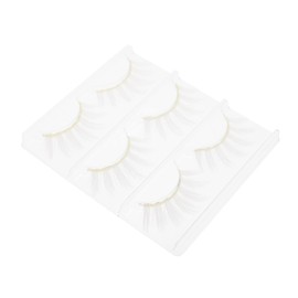 Beavorty 6pcs White False Eyelashes Cosplay Makeup Kit for Parties Lightweight and Comfortable Fake Lashes for Daily Use Enhance Your Eyes Long and Dense Lashes