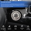 Tecledsn 2PCS Bling Car Push Start Button Sticker, Start Button